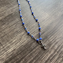 Load image into Gallery viewer, Purple Cross Necklace