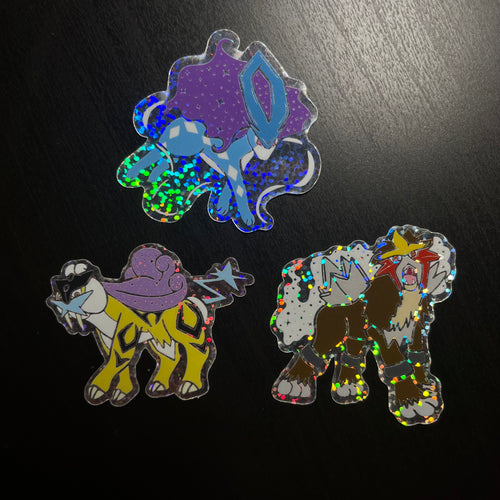 Rainbow Legends Glitter Holographic Stickers