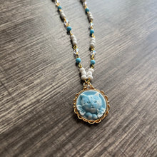 Load image into Gallery viewer, Blue Cat Necklace