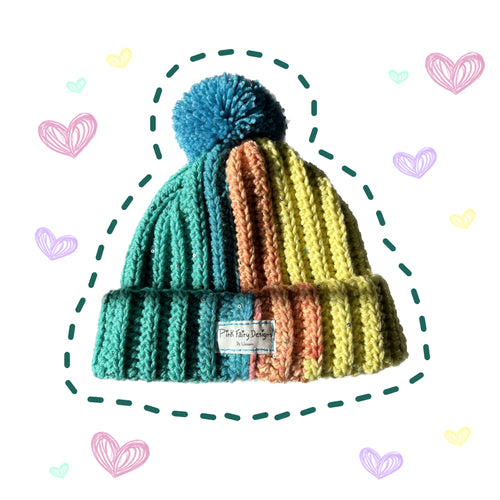 Bold Colors Crochet Hat