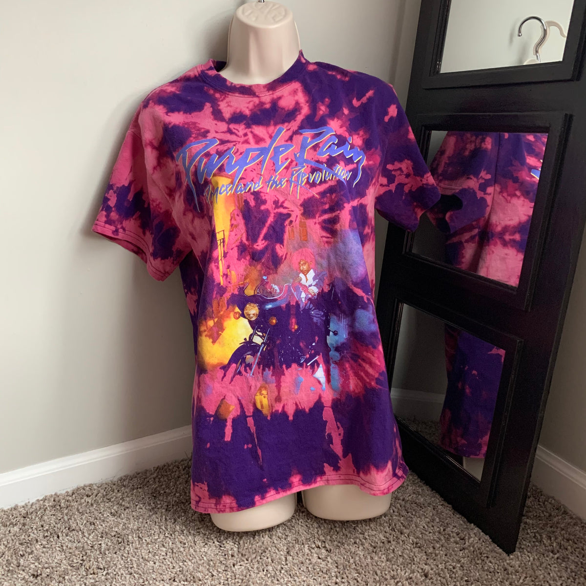 Bleach tie dye online purple shirt