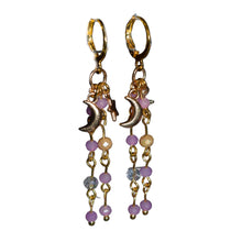 Load image into Gallery viewer, ￼Moon &amp; Star Earrings
