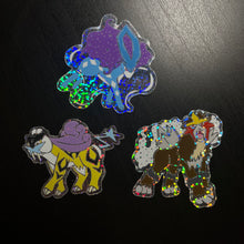 Load image into Gallery viewer, Rainbow Legends Glitter Holographic Stickers