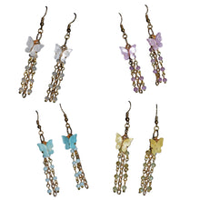 Load image into Gallery viewer, Butterfly Dangle Earrings