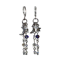Load image into Gallery viewer, ￼Moon &amp; Star Earrings