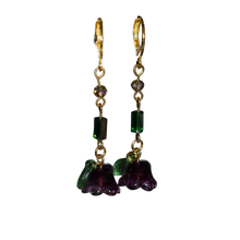 Load image into Gallery viewer, Flower Dangle Earrings