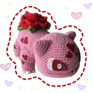 Rose Bulba Crochet Plush