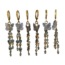 Load image into Gallery viewer, Butterfly Lever Hook Earrings