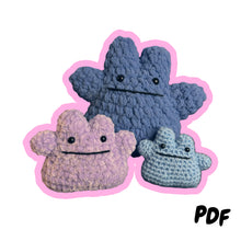 Load image into Gallery viewer, Tiny Blob Buddy Crochet Pattern PDF