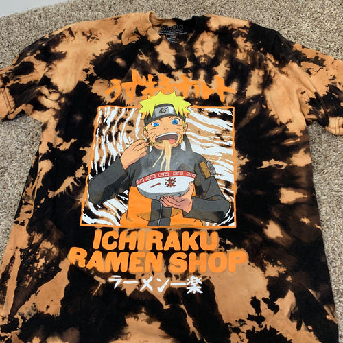 Bleach Tie Dye Ramen Shirt Large