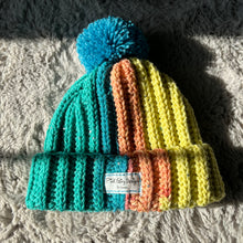 Load image into Gallery viewer, Bold Colors Crochet Hat
