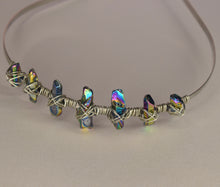 Load image into Gallery viewer, Rainbow Titanium Quartz Crystal Headband