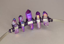Load image into Gallery viewer, Purple Angel Aura Quartz Crystal Headband