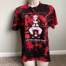 Load image into Gallery viewer, Red Tie Dye Ramen Shop Shirt Small