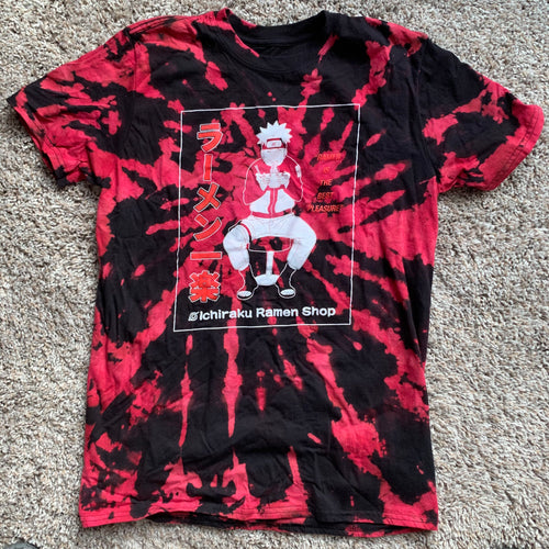 Red Tie Dye Ramen Shirt Medium