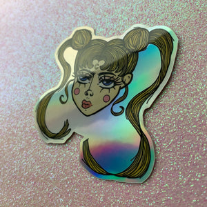 Moon Scout Holographic Sticker