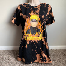 Load image into Gallery viewer, Bleach Tie Dye Flame Shirt Medium