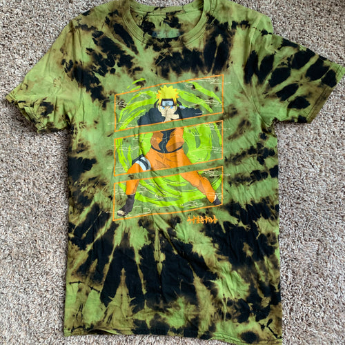 Lime Bleach Tie Dye Shirt Small