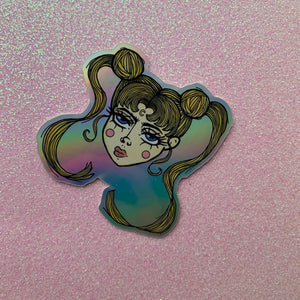 Moon Scout Holographic Sticker